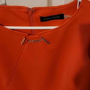 Orange  strecth fabulous  dress